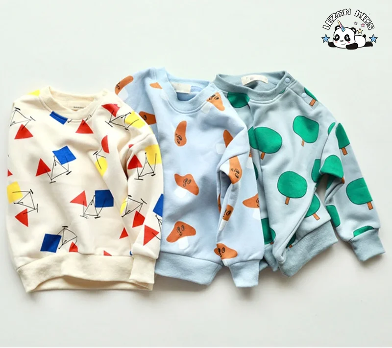 LEZONKIDS - Customizable New Arrival Sporting Style Cotton Toddler Girls Boys Clothing Set for 2-14T Kids
